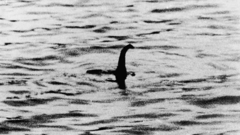 The hoaxed photo of the Loch Ness monster taken in 1934 by Colonel Robert Wilson.